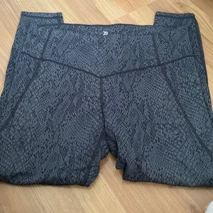 Snake print yoga pants